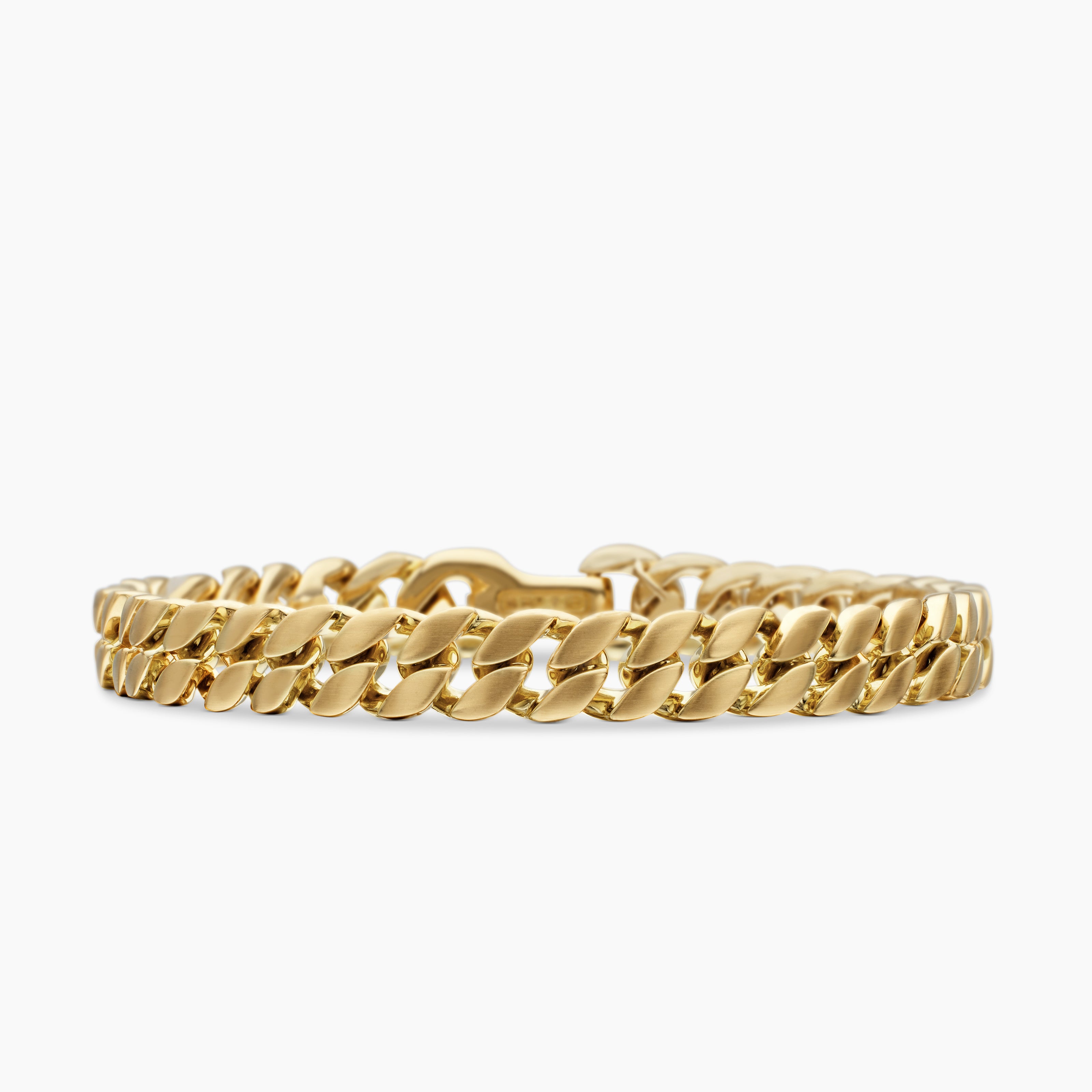 Bracelet Curb Chain en or jaune 18 carats, 8 mm homme 
