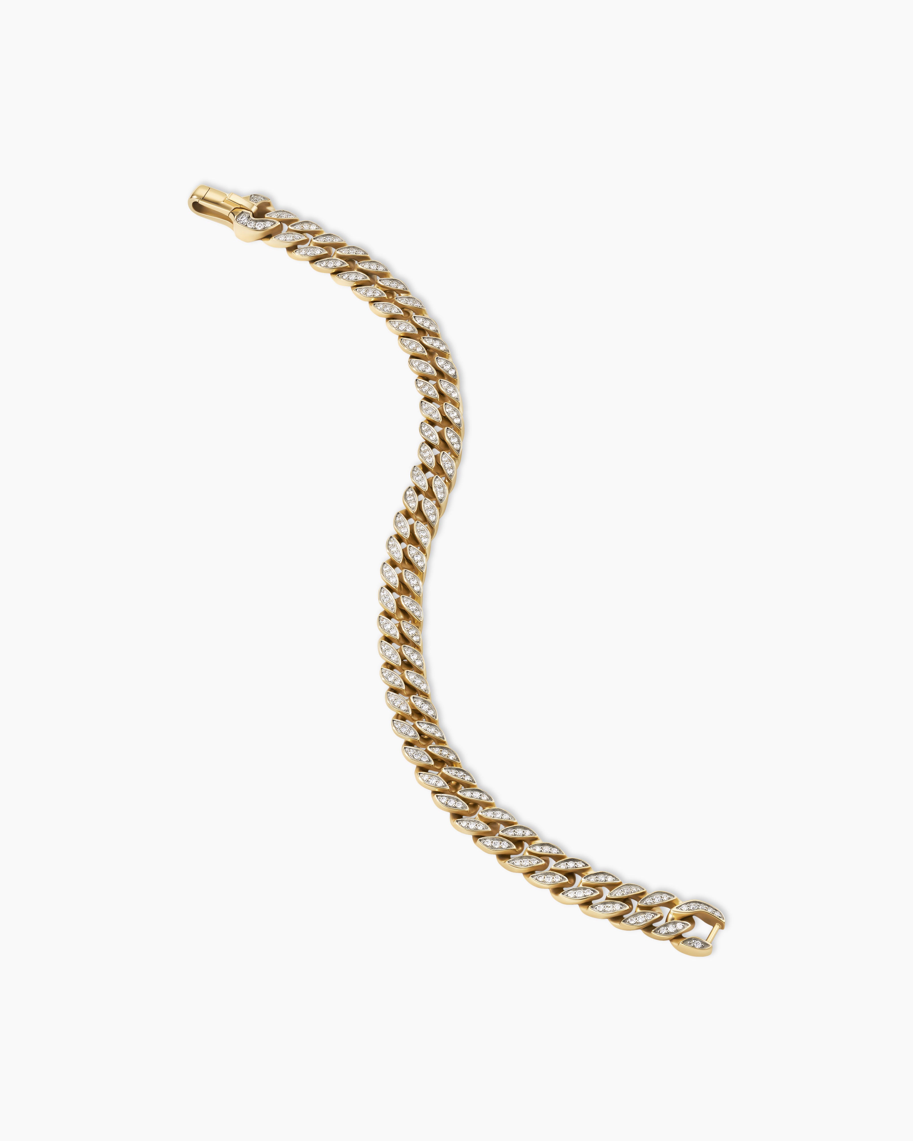 David Yurman Cable Curb Link Bracelet 18K Yellow Gold