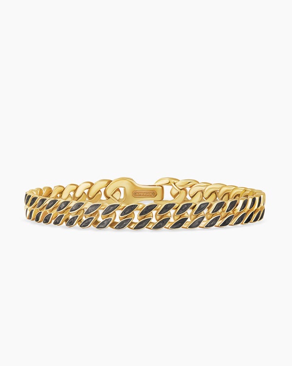 Curb Chain Bracelet in 18K Yellow Gold, 8mm
