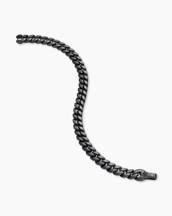 Curb Chain Bracelet in Black Titanium, 8mm