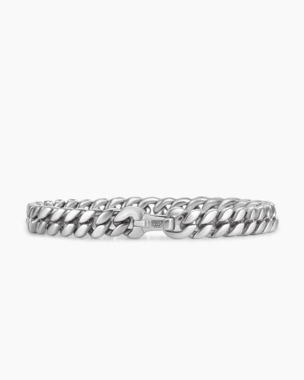 Curb Chain Bracelet in Platinum, 8mm