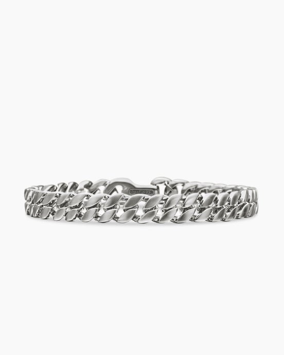 Curb Chain Bracelet in Sterling Silver, 8mm