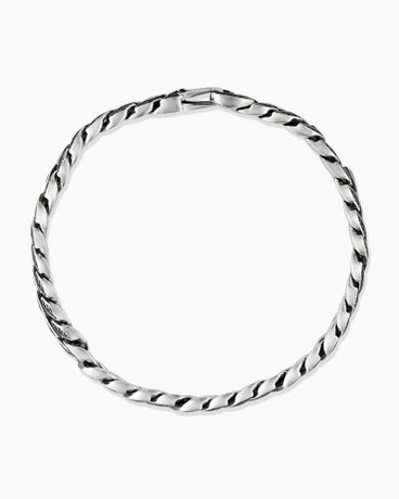 Curb Chain Bracelet in Sterling Silver, 8mm