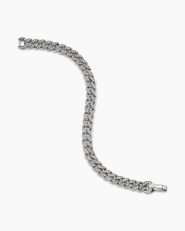 Curb Chain Bracelet in Sterling Silver, 8mm
