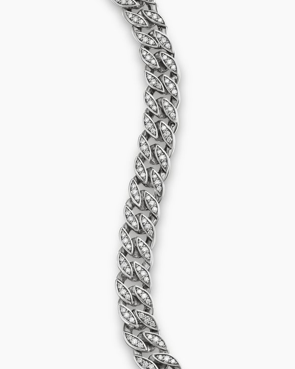 Curb Chain Bracelet in Sterling Silver, 8mm