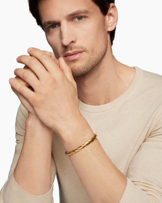 DY Helios Cuff Bracelet in 18K Yellow Gold, 6mm
