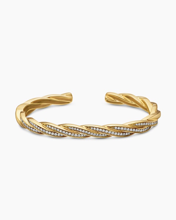 DY Helios Cuff Bracelet in 18K Yellow Gold, 6mm