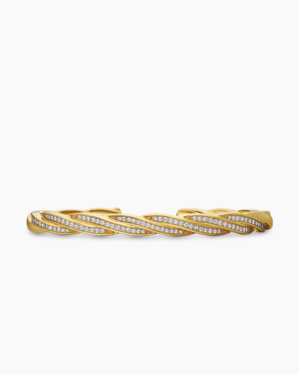 Mens DY Helios Cuff Bracelet in 18K Yellow Gold, 6mm