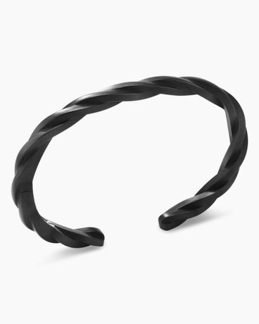 DY Helios™ Cuff Bracelet in Black Titanium, 6mm