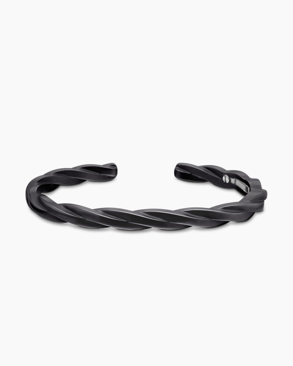 Bracelet-manchette DY Helios en titane noir, 6 mm hommes