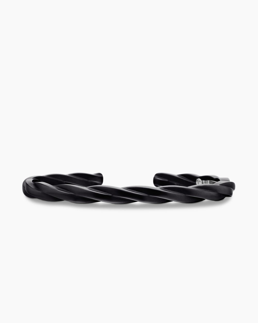 Bracelet-manchette DY Helios en titane noir, 6 mm hommes