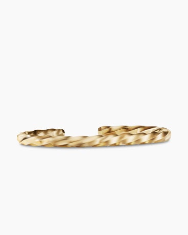 Roman Cuff Bracelet in 18K Yellow Gold, 7.5mm