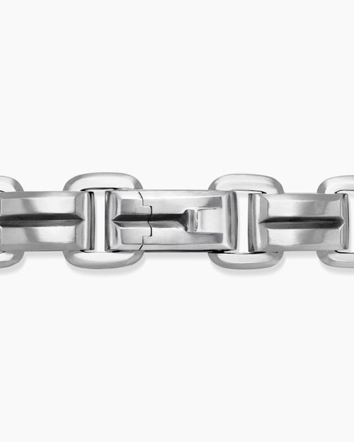 Mens Streamline Link Bracelet in Sterling Silver, 7.5mm