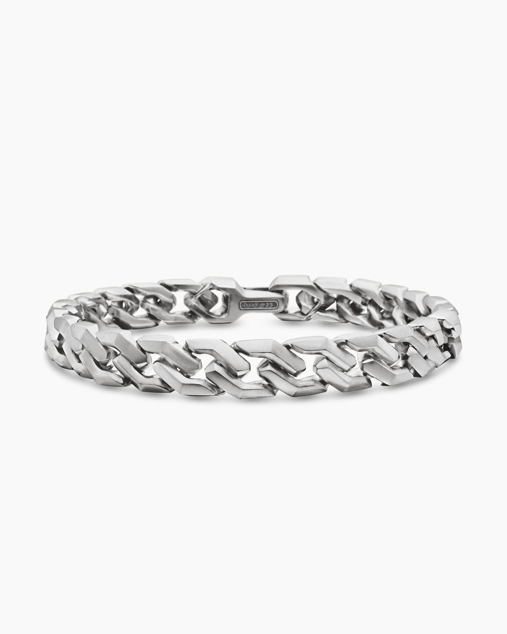 Bracelet Curb Chain à maillons angulairesen argent sterling , 8,7 mm hommes