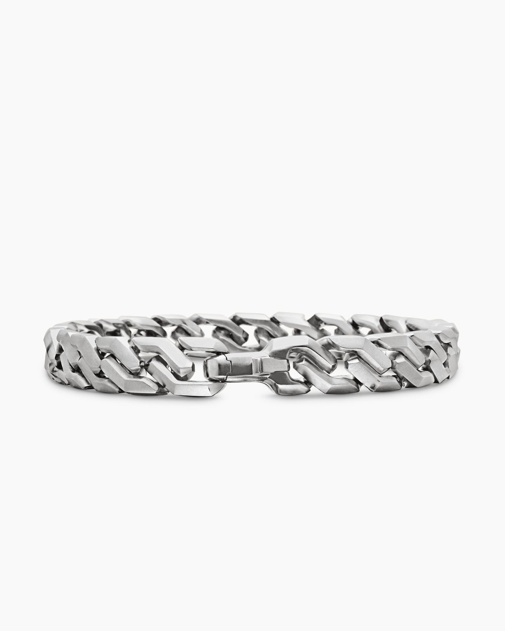 Bracelet Curb Chain à maillons angulairesen argent sterling , 8,7 mm hommes