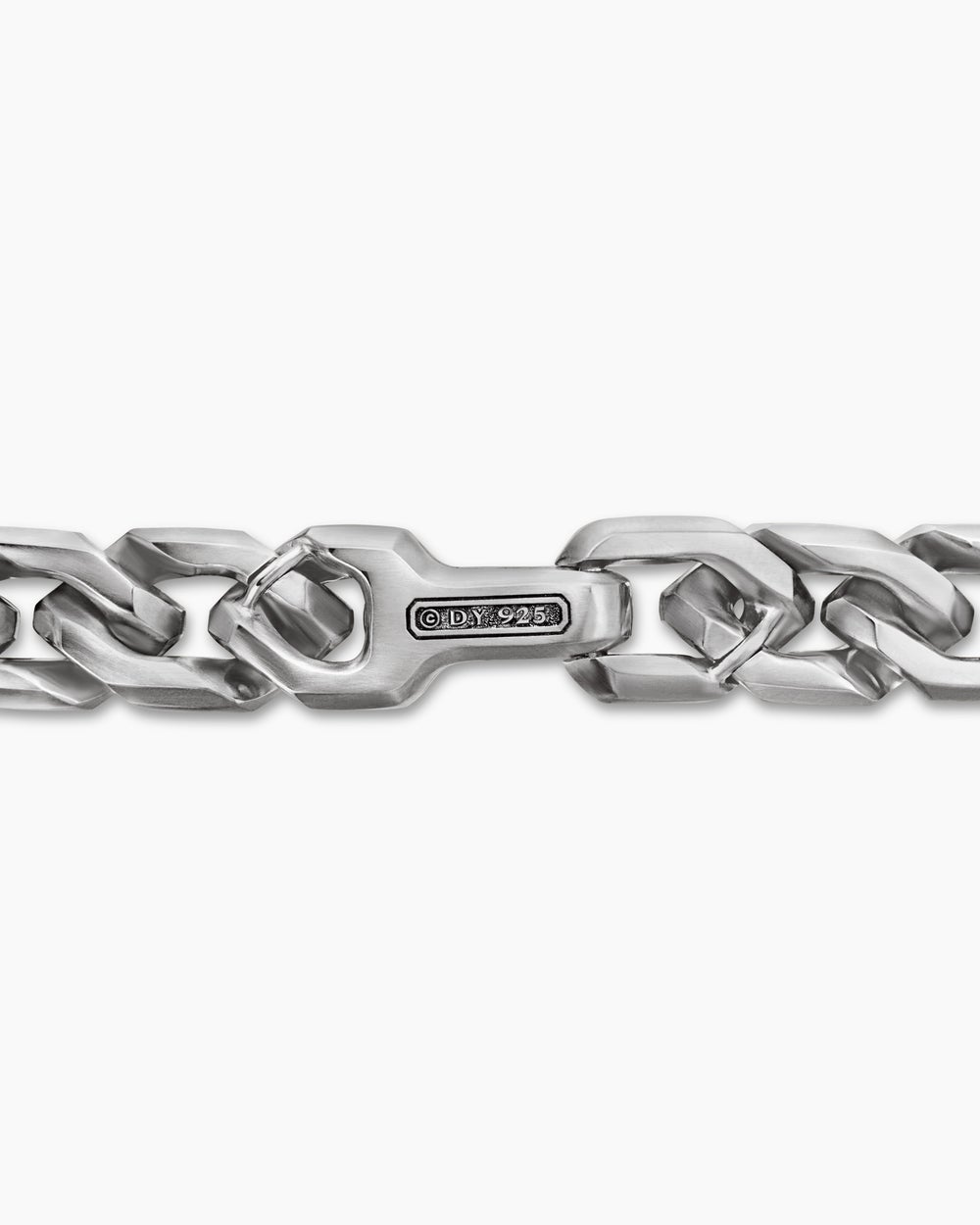 Bracelet Curb Chain à maillons angulairesen argent sterling , 8,7 mm hommes