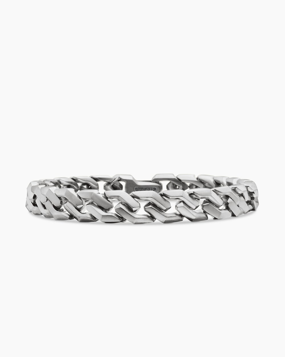 Bracelet Curb Chain à maillons angulairesen argent sterling , 8,7 mm hommes