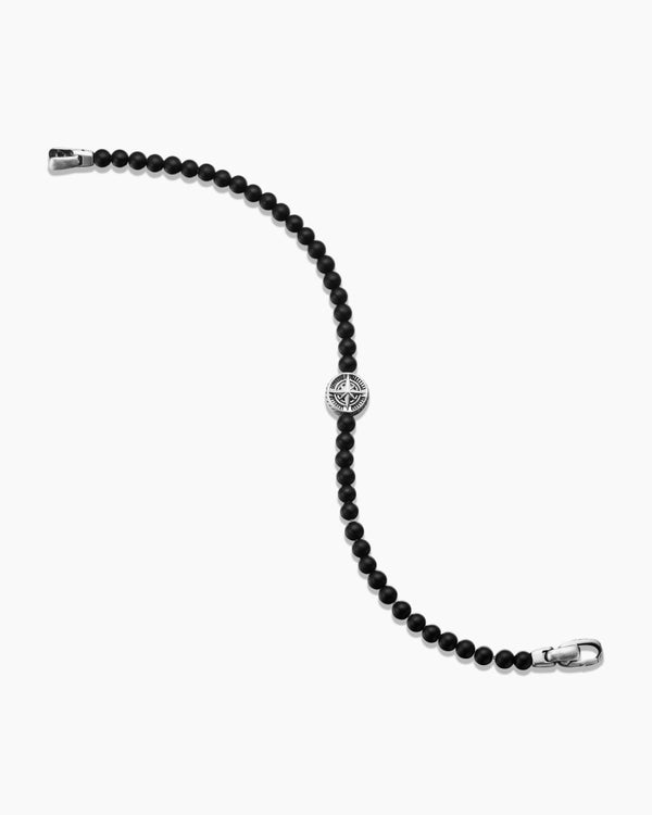 Bracelet Spiritual Beads Boussole en argent sterling, 4 mm