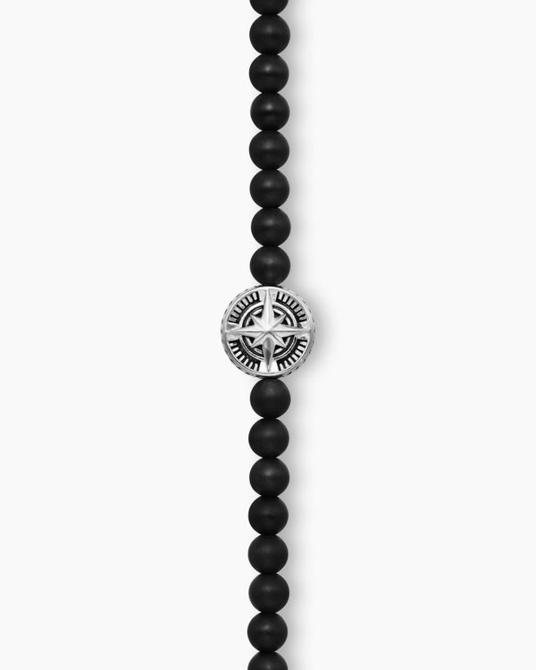 Bracelet Spiritual Beads Boussole en argent sterling, 4 mm