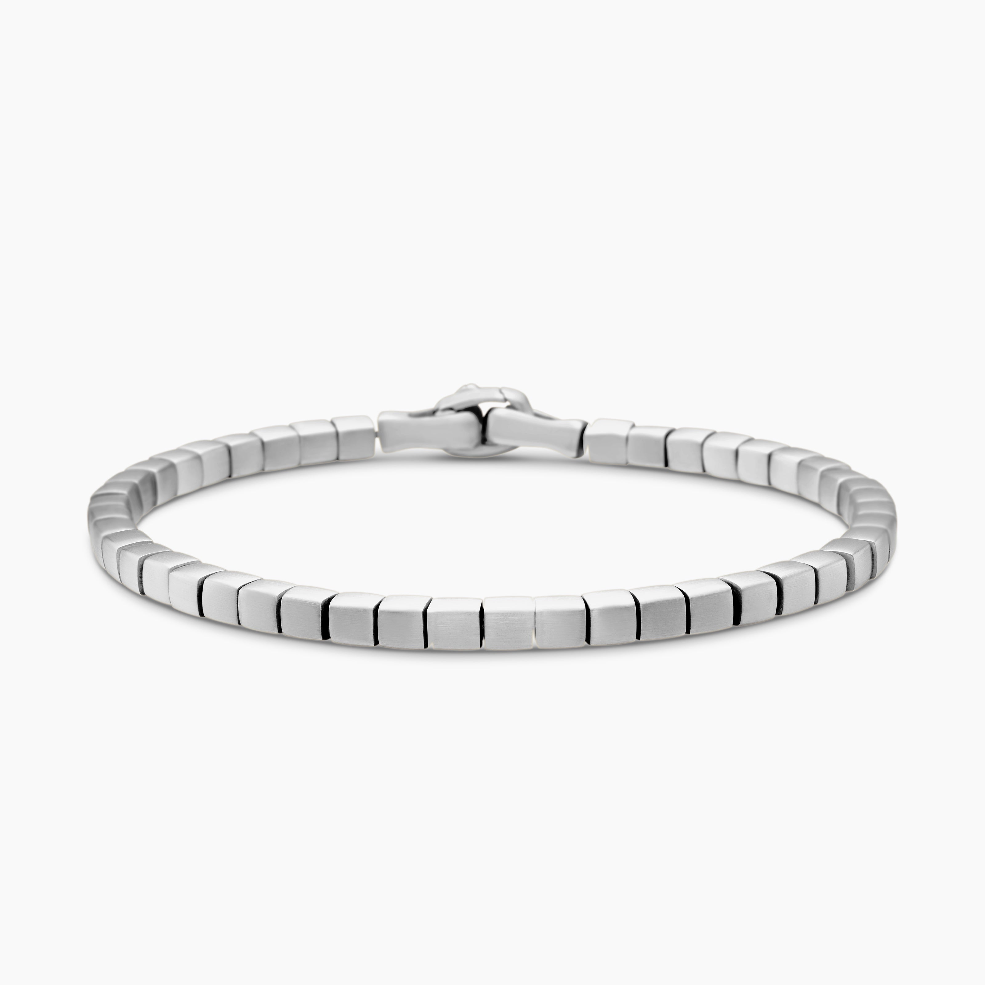 Bracelet coussin Spiritual Beads en argent sterling, 4 mm hommes 