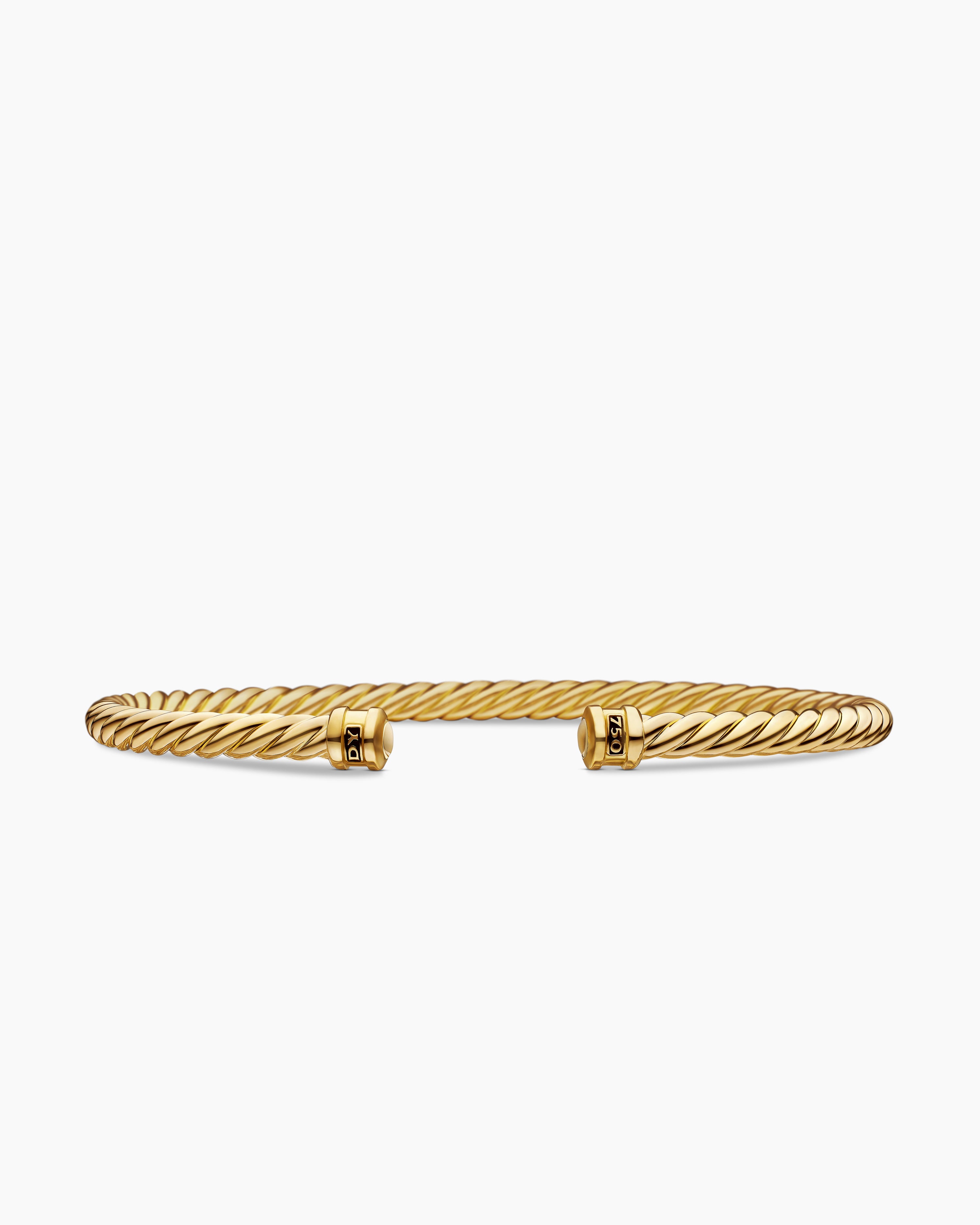 Cable Cuff Bracelet in 18K Yellow Gold