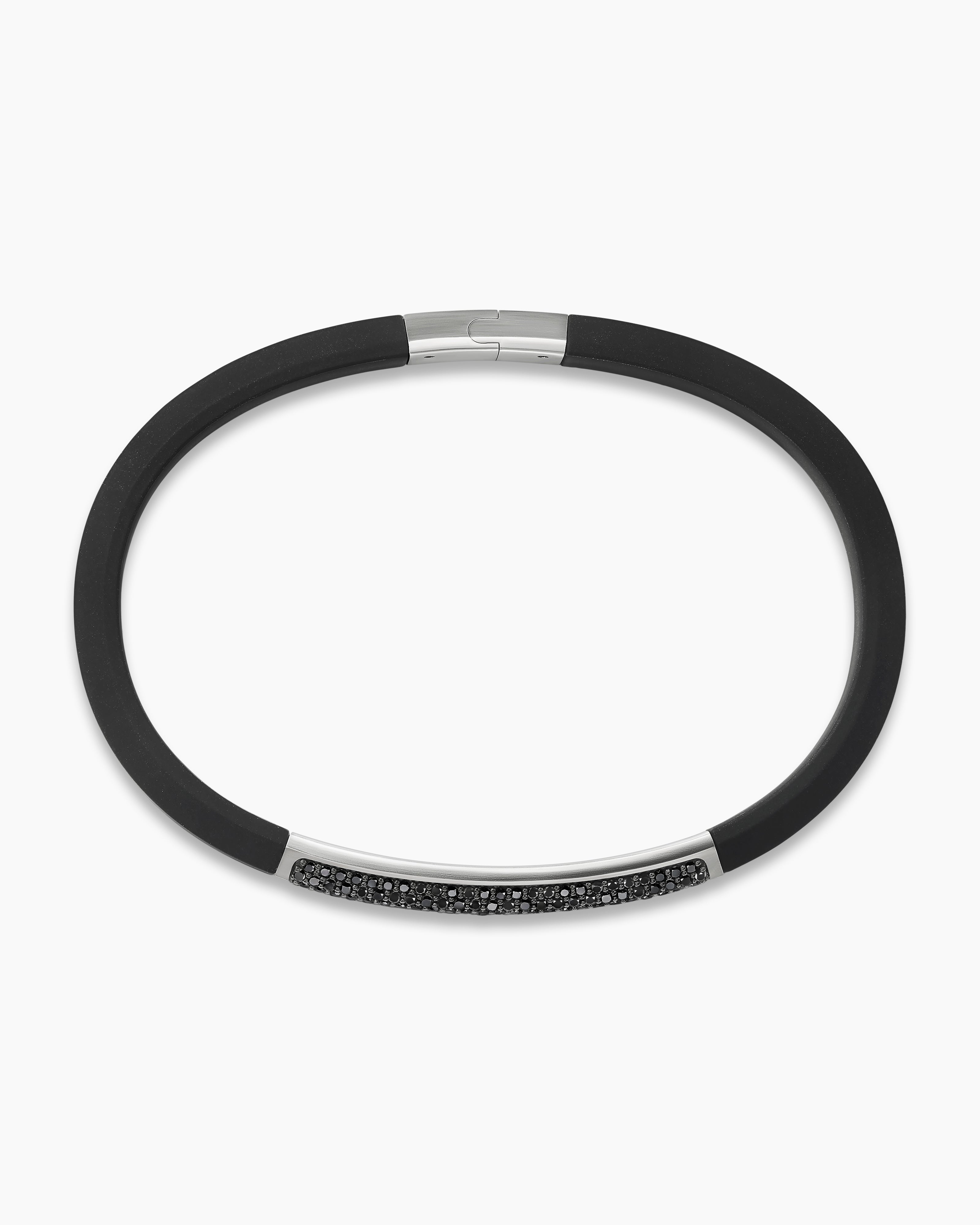 Black Stainless Steel ID Bracelet - JF03437040 - Fossil
