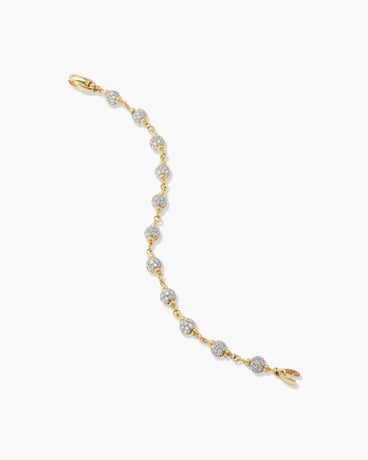 Spiritual Beads Rosary Bracelet in 18K Yellow Gold with Diamonds, 6mm