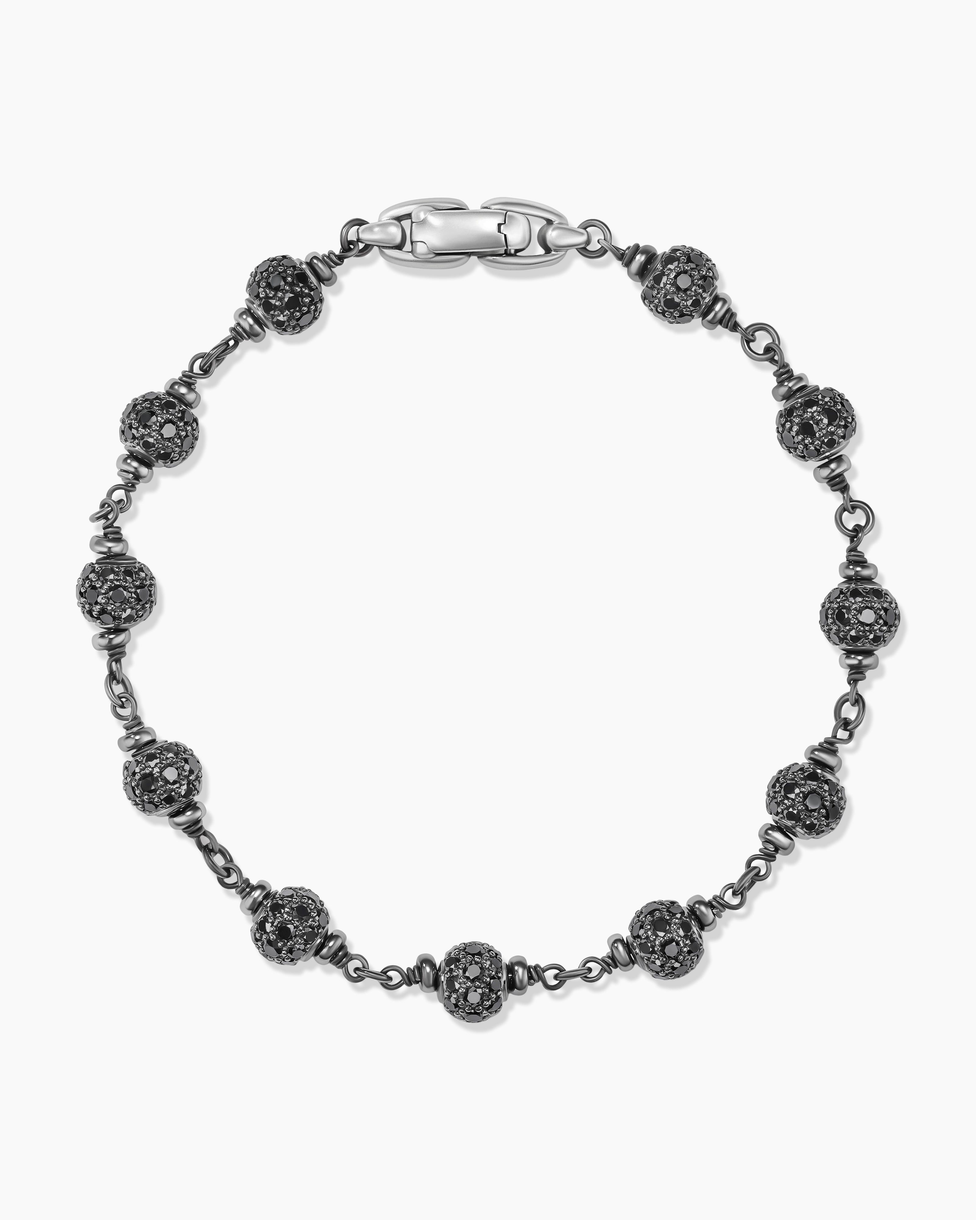 Stunning Sterling Silver Rosary 3mm Bead Bracelet w/Crucifix.Wholesale -  Kingscrossjewelry.com