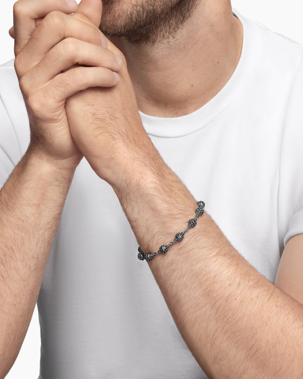 Spiritual Beads Bracelet in Sterling Silver, 6mm