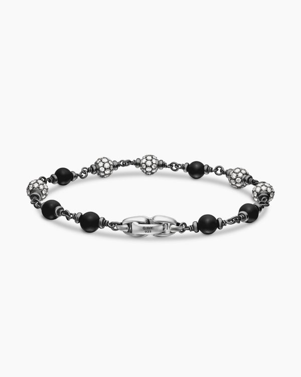 Spiritual Beads Bracelet in Sterling Silver, 6mm