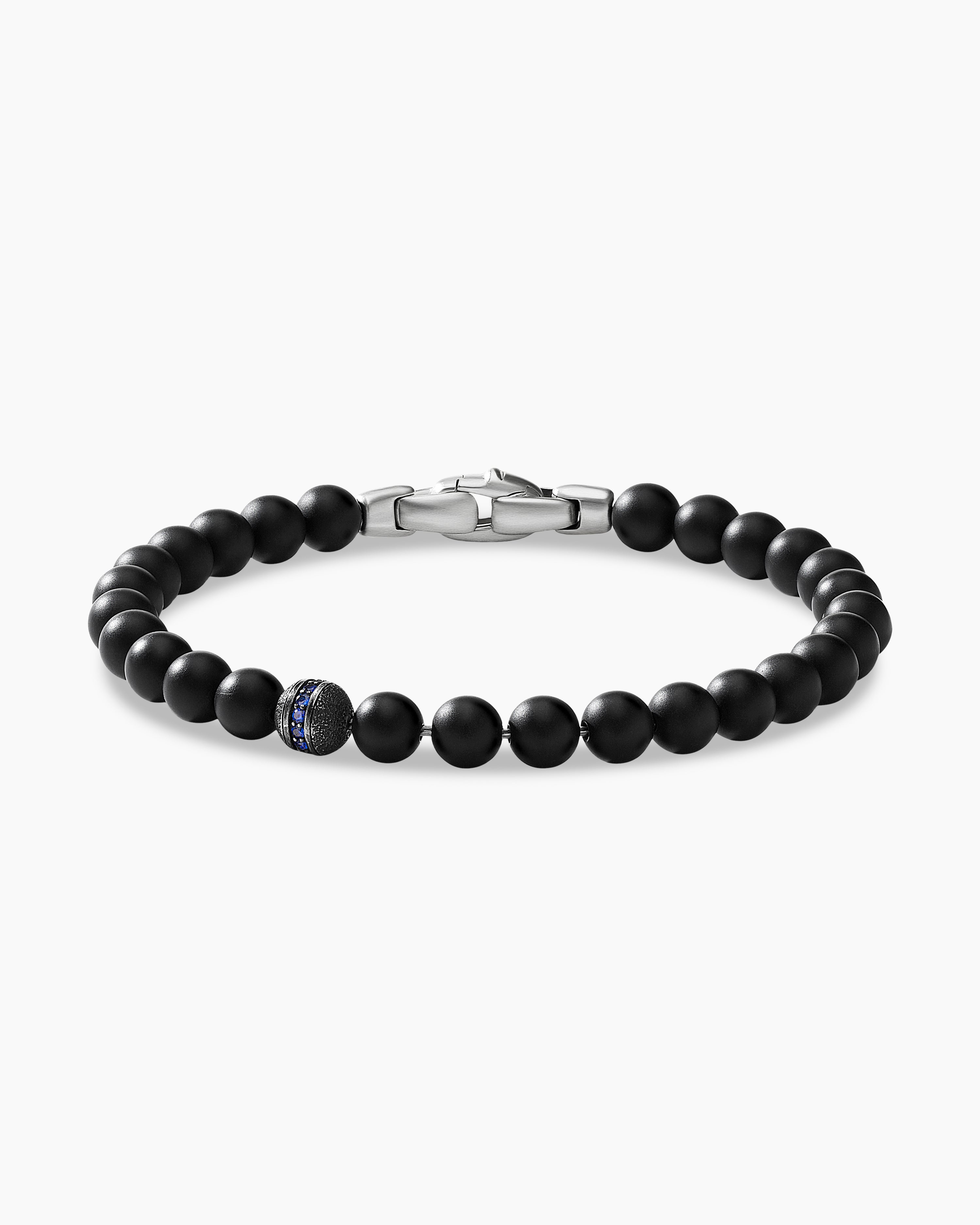 David Yurman Men's Spiritual Bead Necklace with Black Onyx