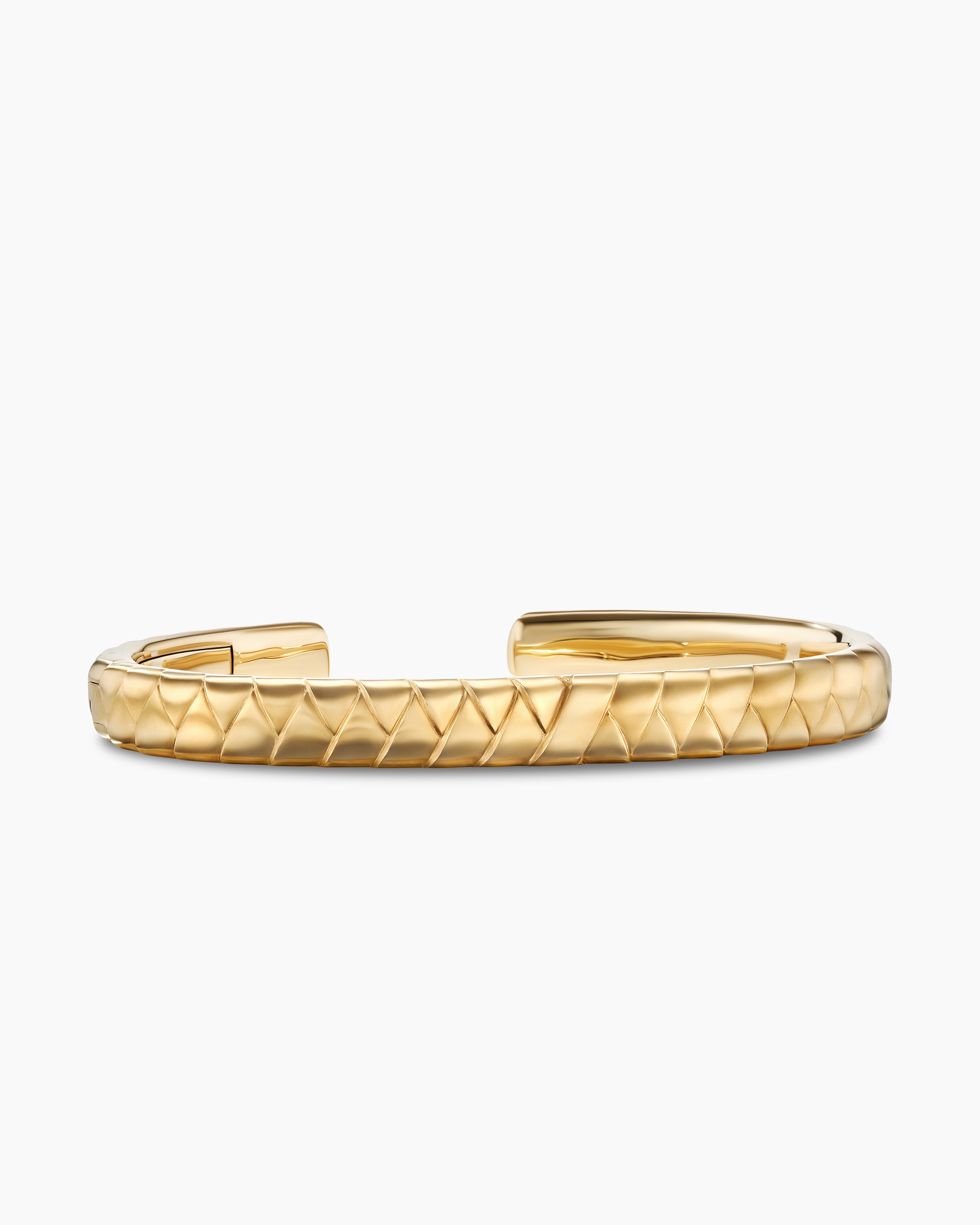 David Yurman Men's Cairo Wrap Cuff Bracelet in 18K Yellow Gold, 8mm