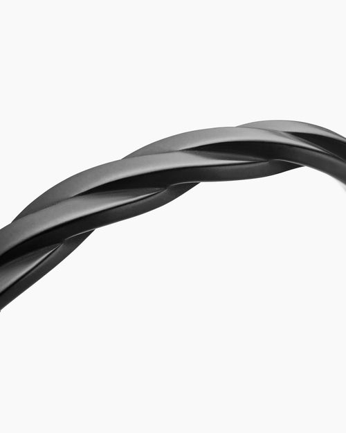 Mens DY Helios™ Cuff Bracelet in Black Titanium, 9mm