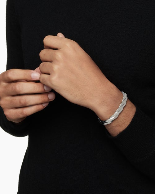 Mens DY Helios™ Cuff Bracelet in Sterling Silver, 9mm