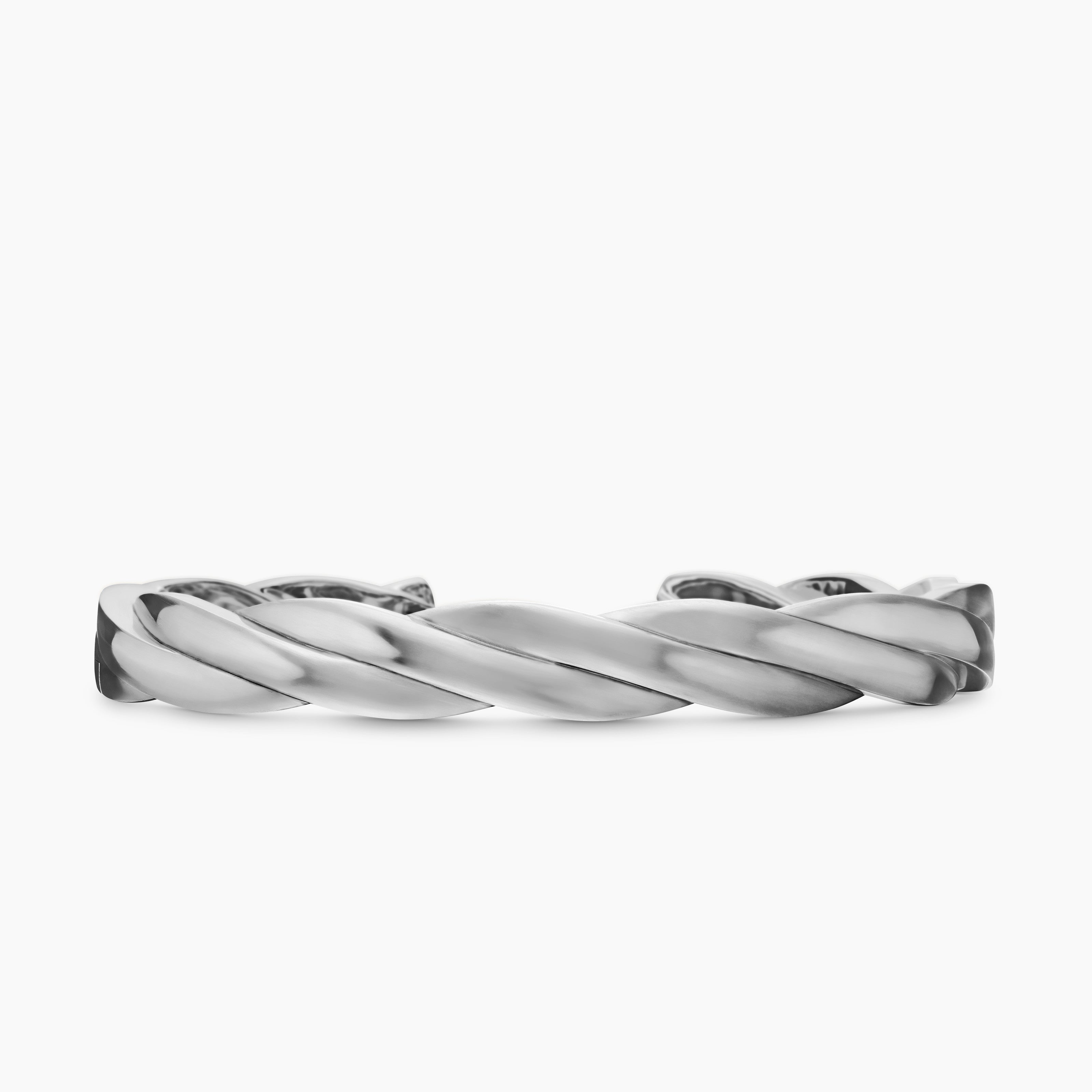 Mens DY Helios Cuff Bracelet in Sterling Silver, 9mm