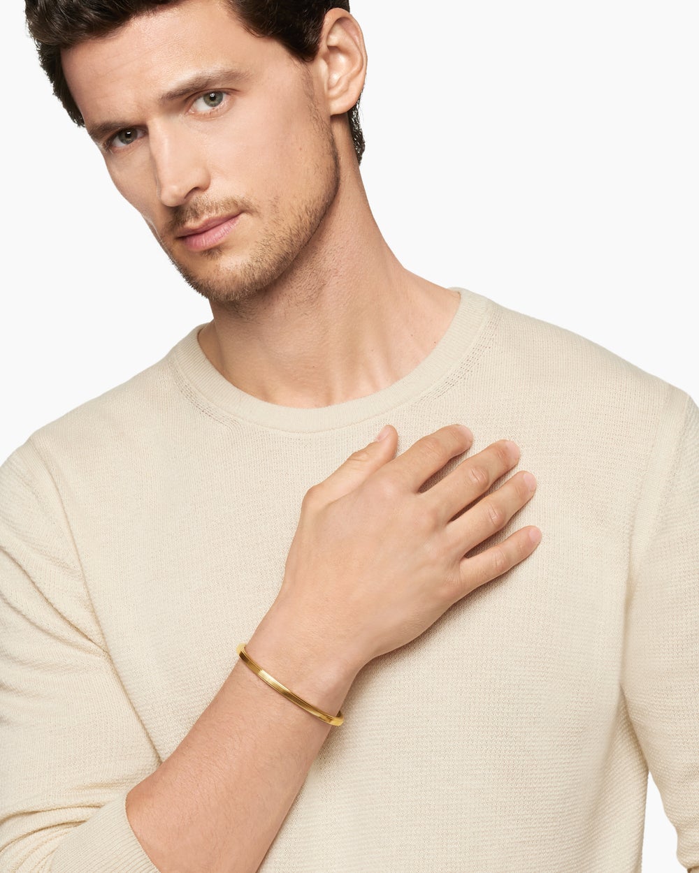 Mens Streamline® Bracelet in 18K Yellow Gold, 4.4mm