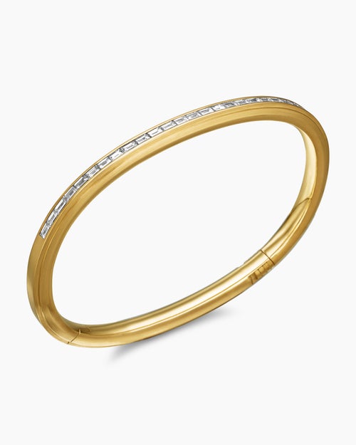 Mens Streamline Bracelet in 18K Yellow Gold, 4.4mm