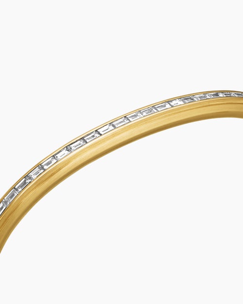Mens Streamline Bracelet in 18K Yellow Gold, 4.4mm