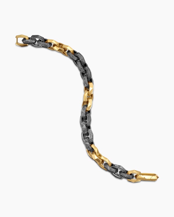 Faceted Link Bracelet in 18K Yellow Gold, 11.6mm