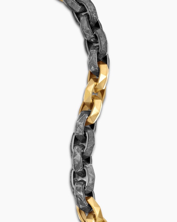 Faceted Link Bracelet in 18K Yellow Gold, 11.6mm