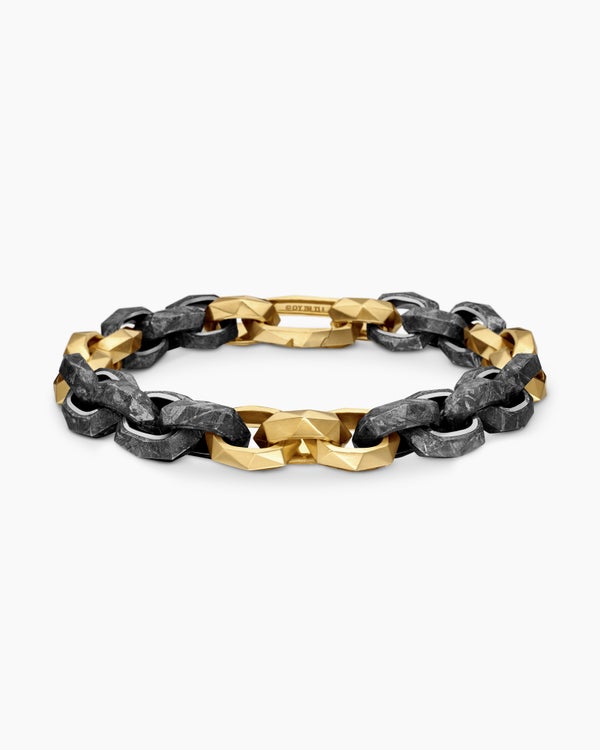 Faceted Link Bracelet in 18K Yellow Gold, 11.6mm