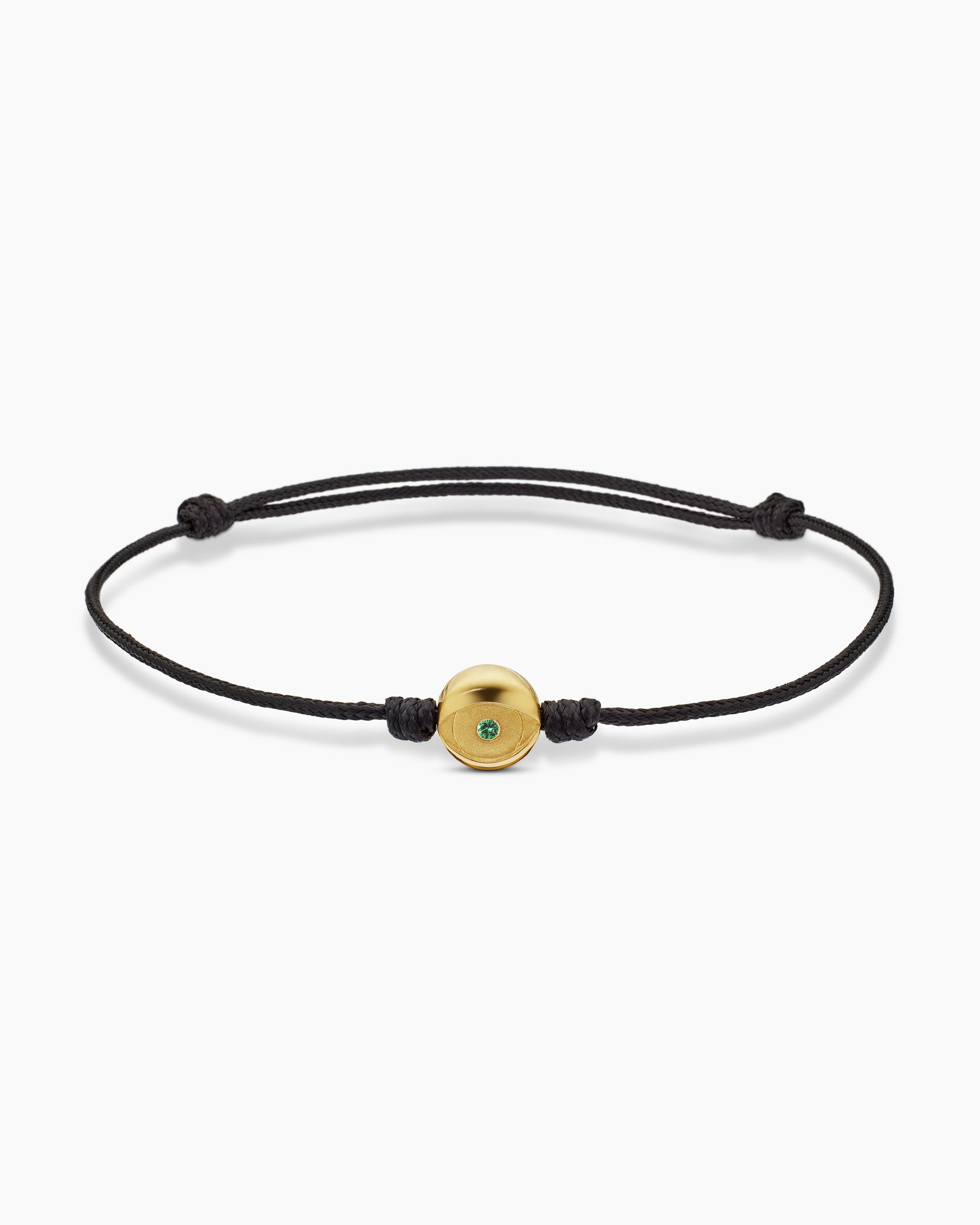 Braided Evil Eye Bracelet (Black) - Kompsós