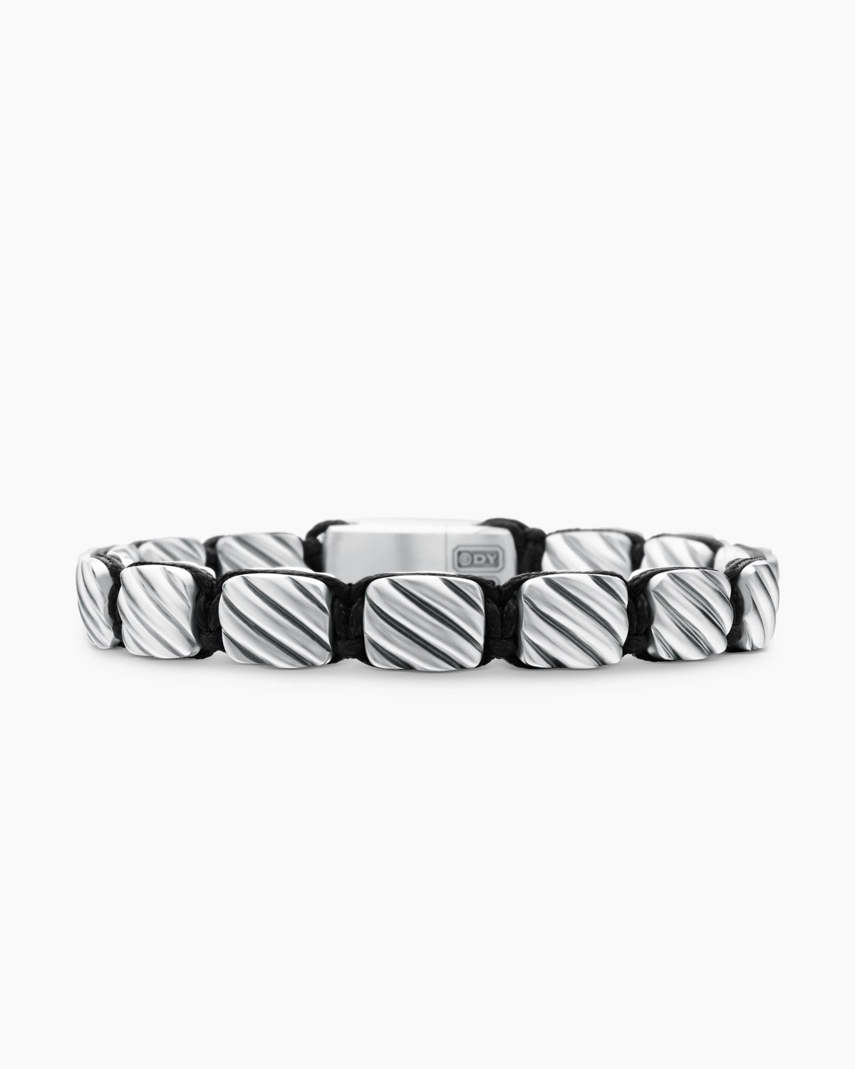 Sculpted Cable Woven Tile Bracelet 8.5mm