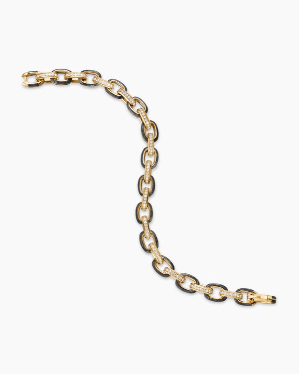 Streamline Oval Link Bracelet in 18K Yellow Gold, 8.5mm