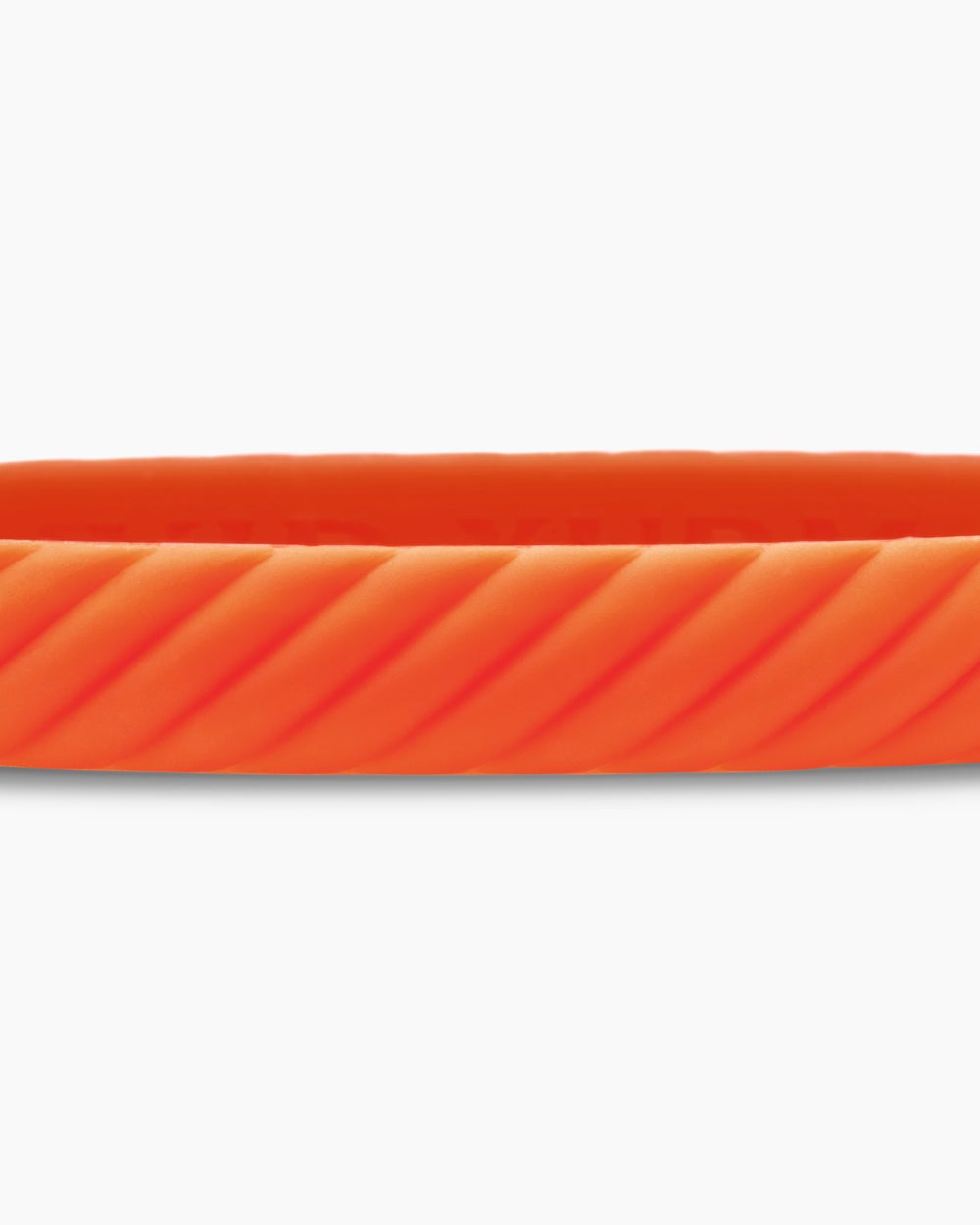 Cable Orange Rubber Bracelet, 10mm