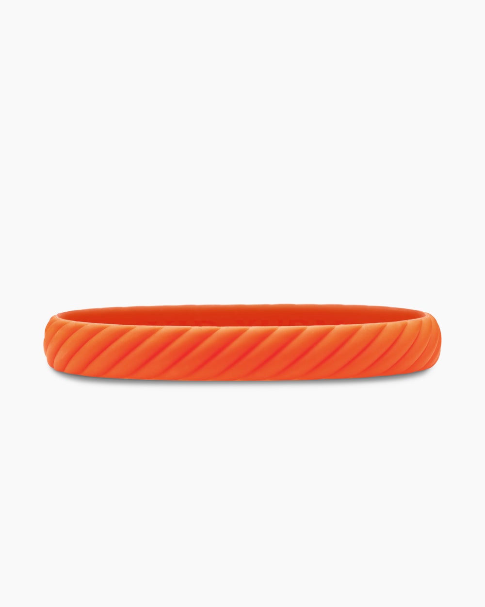 Cable Orange Rubber Bracelet, 10mm