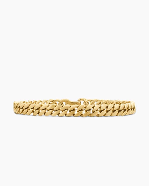 Curb Chain Bracelet in 18K Yellow Gold, 6mm