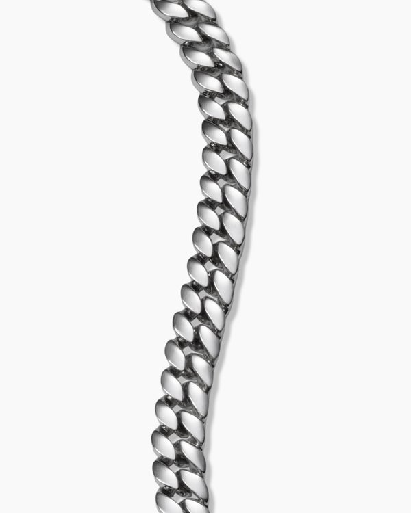 Bracelet Curb Chain en platine, 6 mm