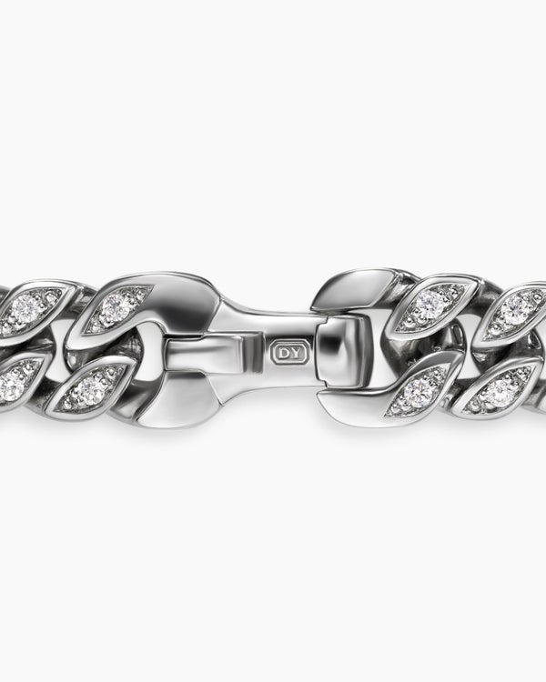 Curb Chain Bracelet in Platinum, 6mm