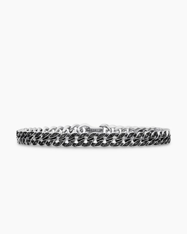 Curb Chain Bracelet in Sterling Silver, 6mm